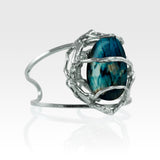 Angel's Nest Cuff Labradorite Silver Side View