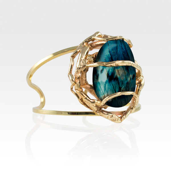 Angel's Nest Cuff Labradorite Side View