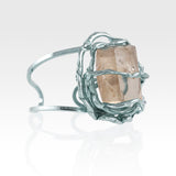 Angel's Nest Cuff Smoky Quartz Silver Side View