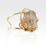 Angel's Nest Cuff Smoky Quartz Side View