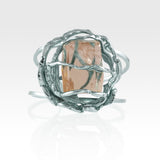 Angel's Nest Cuff Smoky Quartz Silver