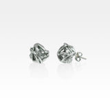 Angel's Nest Stud Earrings Silver