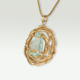 Angel's Nest Blue Topaz Pendant Side