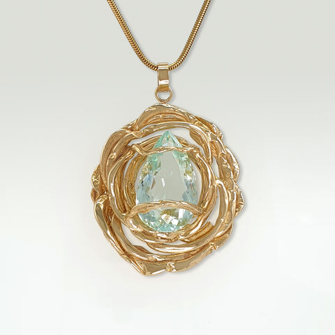 Angel's Nest Blue Topaz Pendant