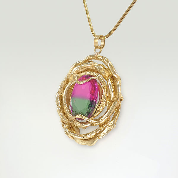 Angel's Nest Tourmaline Pendant Side