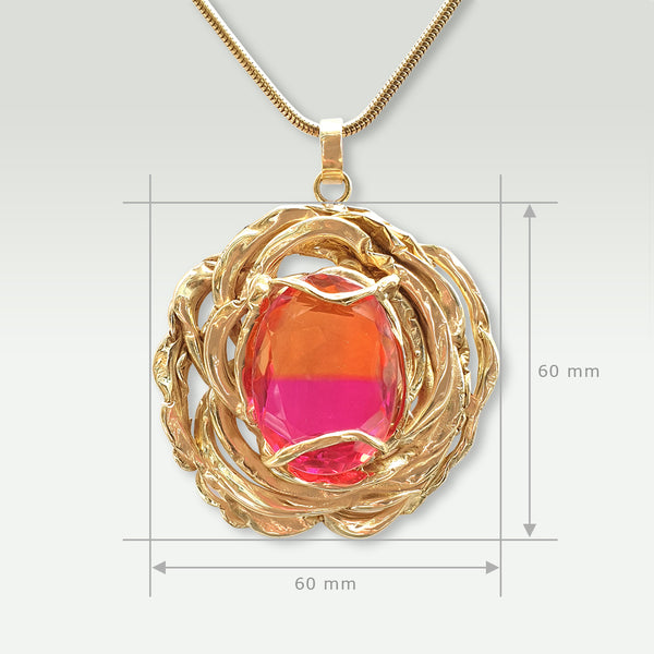 Angels Nest Tourmaline Pendant Measurements