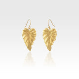 Art Deco Leaf Earrings