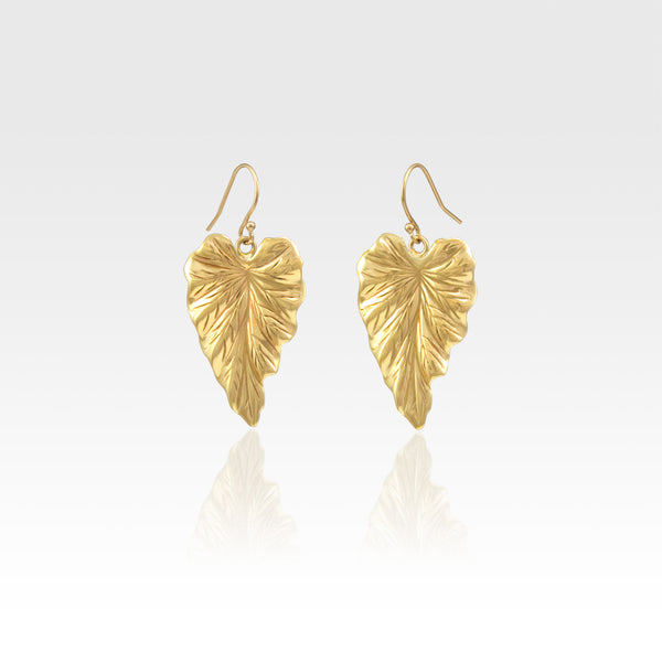 Art Deco Leaf Earrings