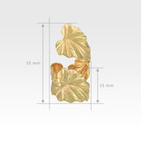 Art Deco Leaf Twisty Ring Meaurements