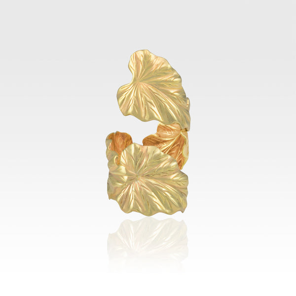 Art Deco Leaf Twisty Ring