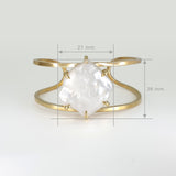 Baroque Pearl Cuff Measurements