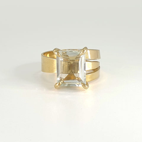 Green Amethyst Ring