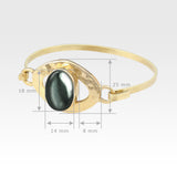 Hammered Bangle Hematite Measurements
