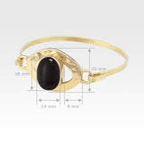 Hammered Bangles - Onyx