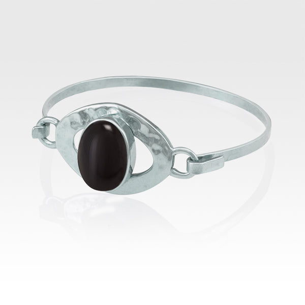 Hammered Bangles - Onyx