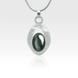 Hammered Pendant - Hematite