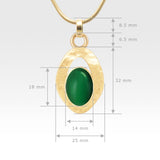 Hammered Pendants - Onyx