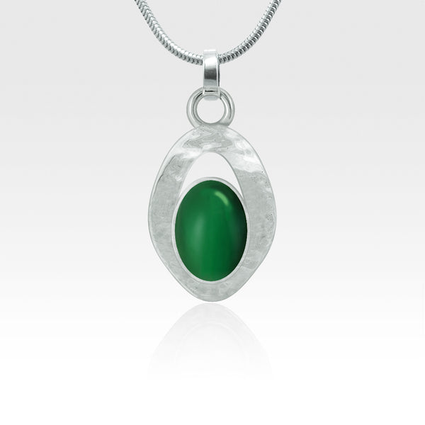 Hammered Pendants - Onyx