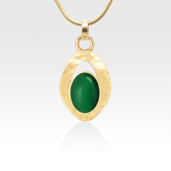 Hammered Pendants - Onyx