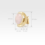 Hammered Ring Quartz Rose Measurements