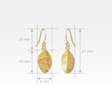 Laurel Leaf Drop Earrings