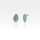 Laurel Leaf Stud Earrings Silver