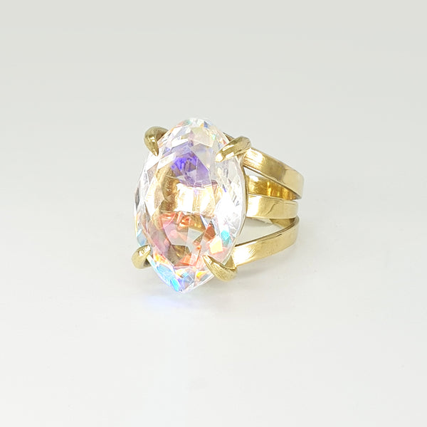 Mystic Topaz Ring Side