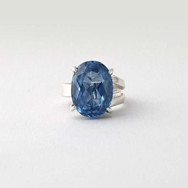 Multi-Facet-Spinel-Ring-Silver