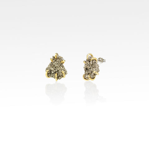 Pyrite Stud Earrings