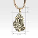Pyrite Pendant Large Measurements