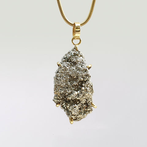 Pyrite Pendant Large