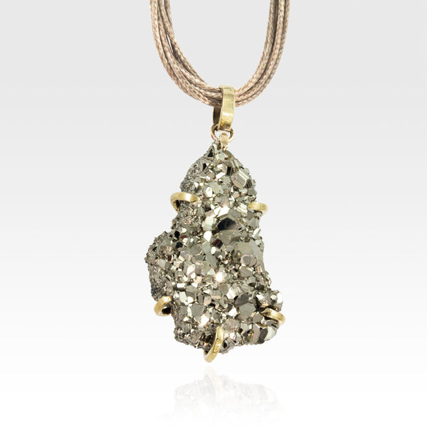 Pyrite Pendant Large
