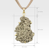 Pyrite Pendant X-Large Measurements