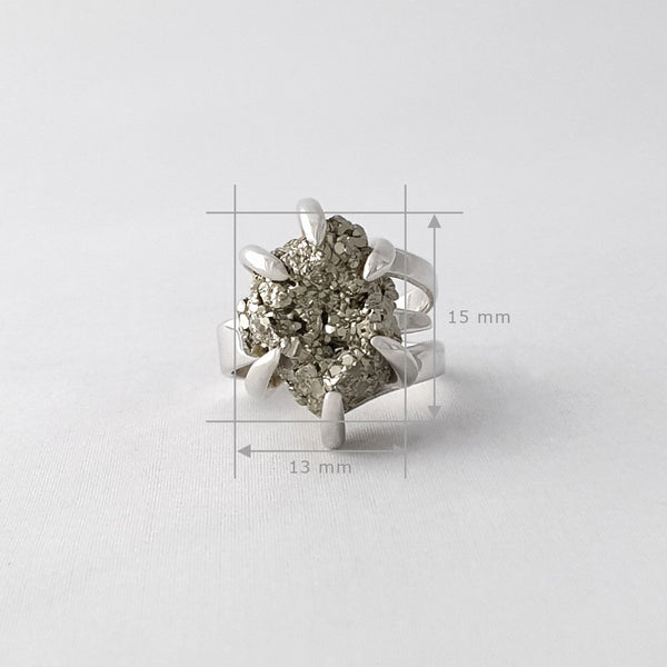 Pyrite Ring Small Measurements