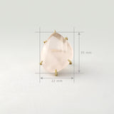 Rose Quartz Ring Measurements