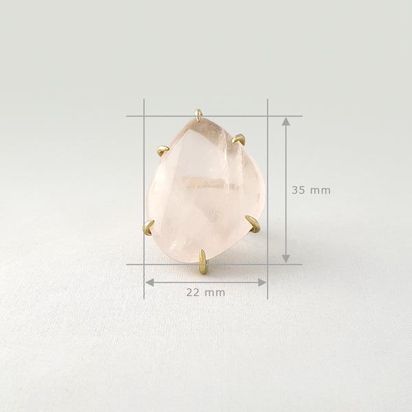 Rose Quartz Ring Measurements