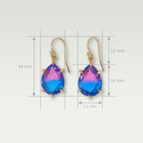 Tourmaline Earrings 2 Measurements