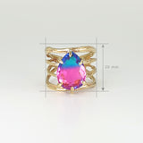 Twiglet Bi-Colour Tourmaline Ring 2 Measurements