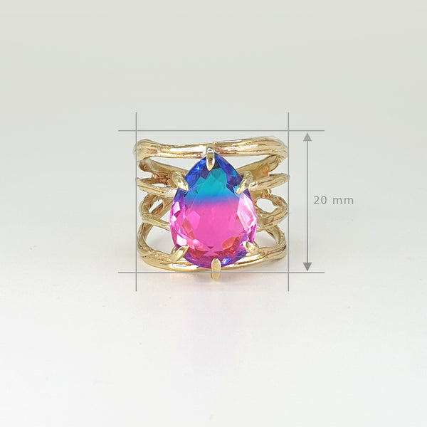 Twiglet Bi-Colour Tourmaline Ring 2 Measurements