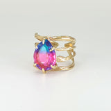 Twiglet Bi-Colour Tourmaline Ring 2 Side
