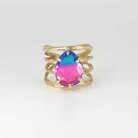 Twiglet Bi-Colour Tourmaline Ring 2