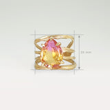 Twiglet Bi-Colour Tourmaline Ring 4 Measurements