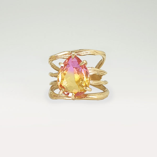 Twiglet Bi-Colour Tourmaline Ring 4