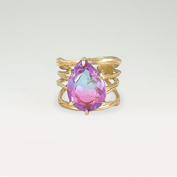 Twiglet Bi-Colour Tourmaline Ring 5