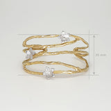 Twiglet Flower Two Tone Cuff Measurements