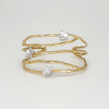 Twiglet Flower Two Tone Cuff