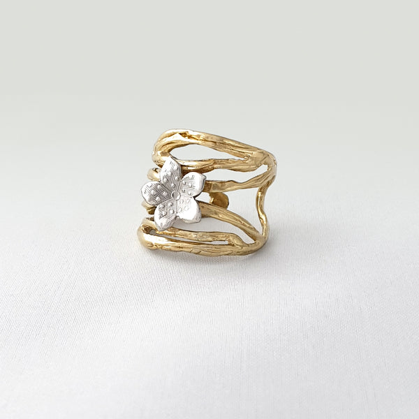 Twiglet Flower TT Ring Side