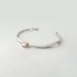 Twiglet Pearl Bracelet Silver Side
