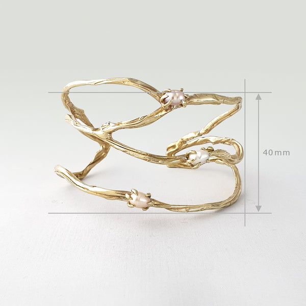 Twiglet Pearl Cuff Measurements