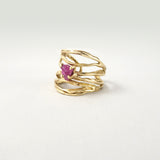 Twiglet Raw Ruby Ring Side